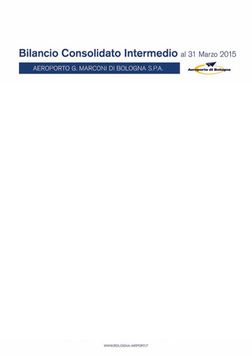 Vorschaubild Aeroporto G. Marconi Bologna Quartalsbericht 2015-q1