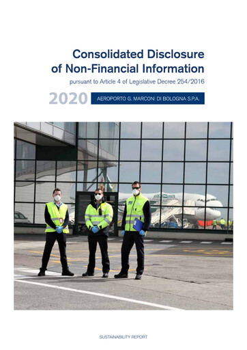 Thumbnail Aeroporto G. Marconi Bologna Sustainability Report 2020