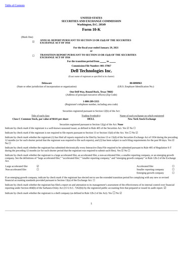 Thumbnail Dell Annual Report 2021
