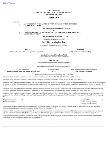 Thumbnail Dell Annual Report 2026