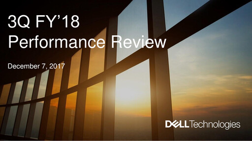 Thumbnail Dell Quarterly Report 2018-q3