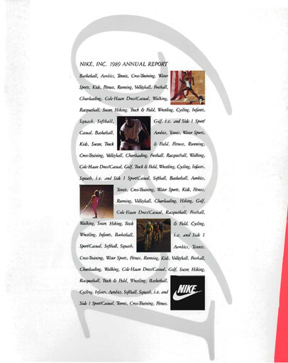 Thumbnail Nike Annual Report 1989