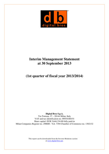 Thumbnail Digital Bros Quarterly Report 2013-2014-q1