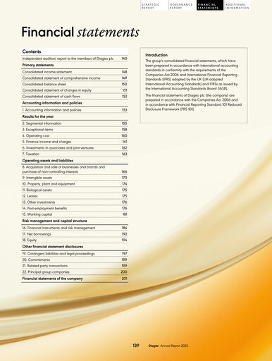 Thumbnail Diageo Financial Statement 2025