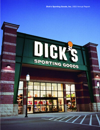 Thumbnail Dick's Sporting Goods
 Annual Report 2003