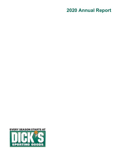 Thumbnail Dick's Sporting Goods
 Annual Report 2020