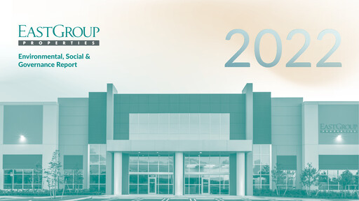 Vorschaubild EastGroup Properties ESG-Bericht 2022