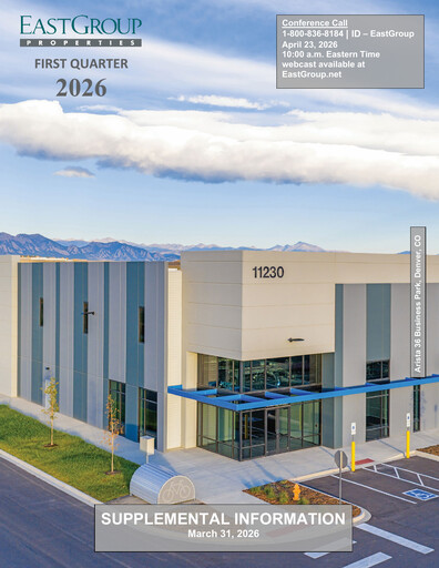 Thumbnail EastGroup Properties Quarterly Report 2026-q1