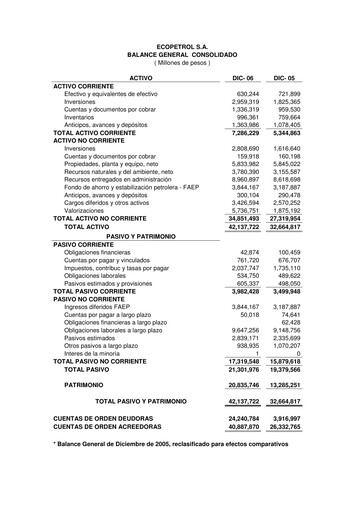 Thumbnail Ecopetrol Financial Statement 2006