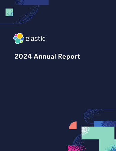 Thumbnail Elastic NV
 Annual Report fy2024