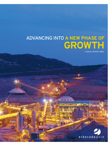 Thumbnail Eldorado Gold
 Annual Report 2012
