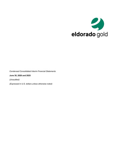 Thumbnail Eldorado Gold
 Financial Statement 2026-q2