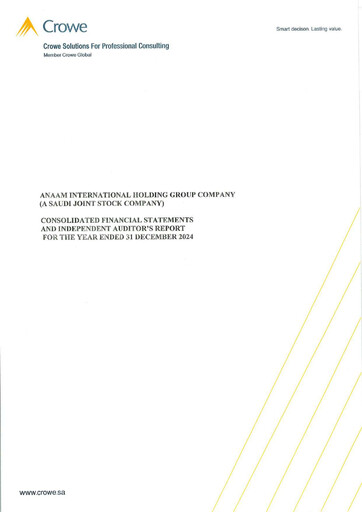 Thumbnail Anaam International Financial Statement 2024