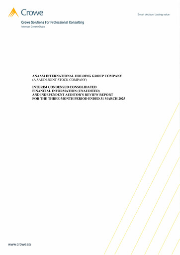 Thumbnail Anaam International Financial Statement 2025-q1