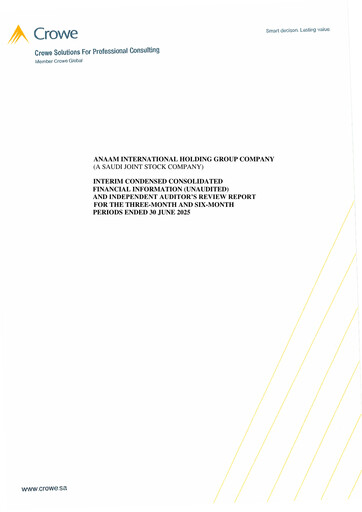Thumbnail Anaam International Financial Statement 2025-q2