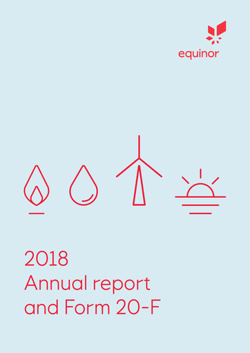 Thumbnail Equinor Annual Report 2018