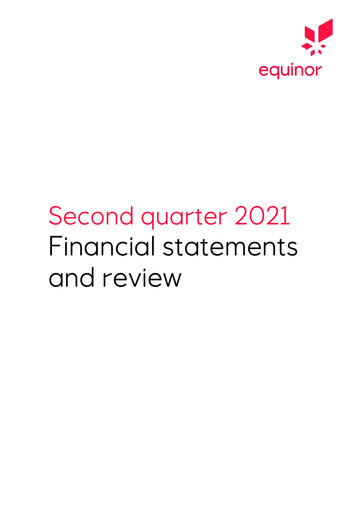 Thumbnail Equinor Quarterly Report 2021-q2
