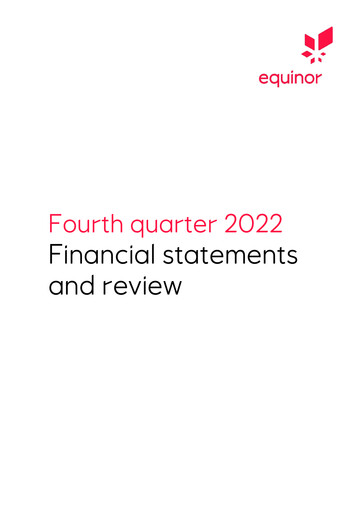 Thumbnail Equinor Quarterly Report 2022-q4
