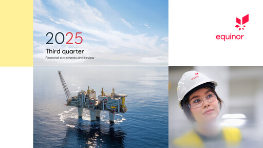 Thumbnail Equinor Quarterly Report 2025-q3