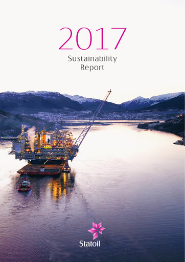 Thumbnail Equinor Sustainability Report 2017