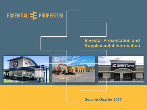 Thumbnail Essential Properties Realty Trust Quarterly Report 2026-q2