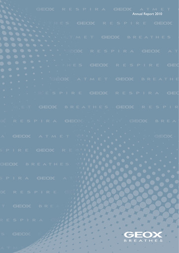Thumbnail GEOX Annual Report 2010