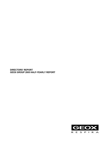 Thumbnail GEOX Half-year Report 2005-h1