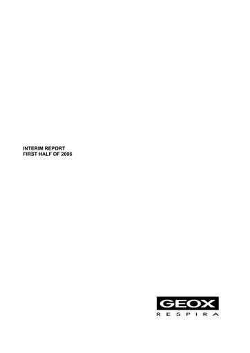 Thumbnail GEOX Half-year Report 2006-h1