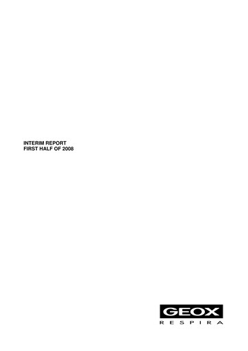 Thumbnail GEOX Half-year Report 2008-h1