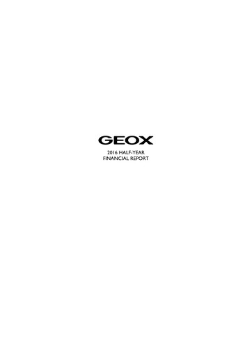 Thumbnail GEOX Half-year Report 2016-h1