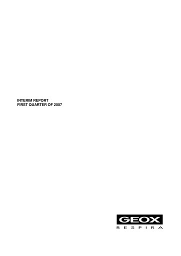 Thumbnail GEOX Quarterly Report 2007-q1