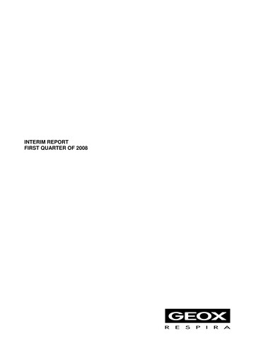 Thumbnail GEOX Quarterly Report 2008-q1