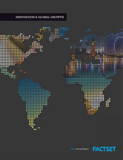 Thumbnail FactSet Annual Report 2015