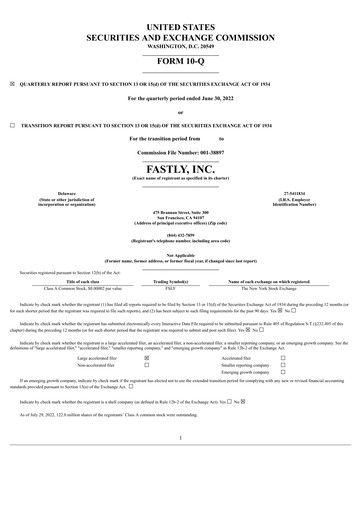 Miniature Fastly
 Rapport trimestriel 2022-q2