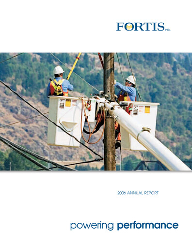 Thumbnail Fortis Annual Report 2006