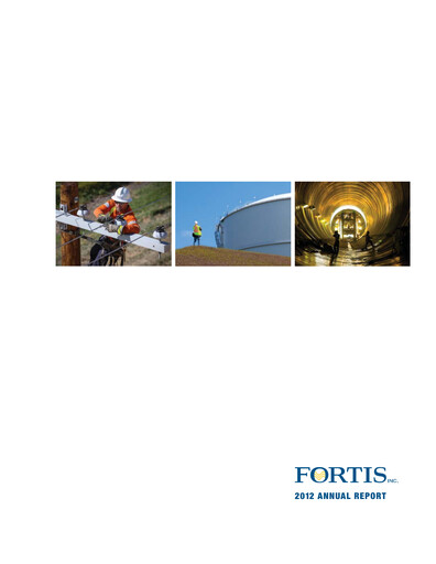 Thumbnail Fortis Annual Report 2012