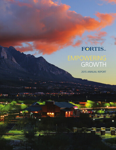 Thumbnail Fortis Annual Report 2015