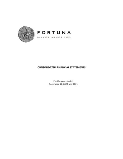 Thumbnail Fortuna Mining Financial Statement 2022
