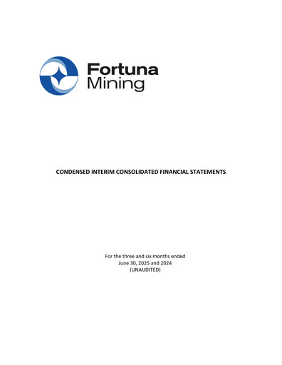 Thumbnail Fortuna Mining Quarterly Report 2025-q2