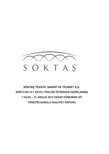 Thumbnail Söktas Tekstil Annual Report 2015