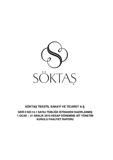 Thumbnail Söktas Tekstil Annual Report 2019