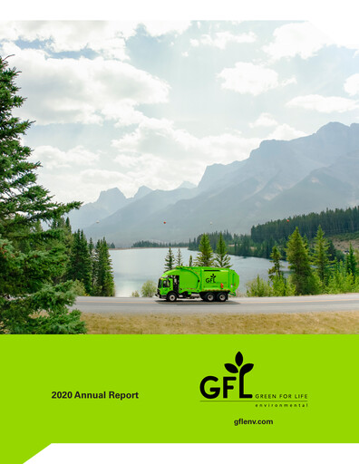 Thumbnail GFL Environmental
 Annual Report 2020