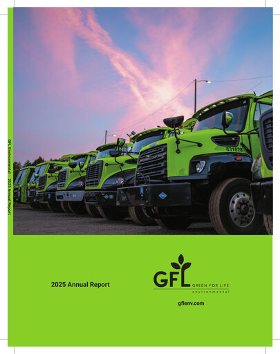 Thumbnail GFL Environmental
 Annual Report 2025
