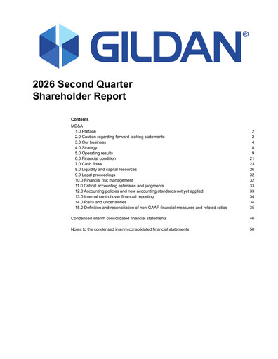 Thumbnail Gildan Quarterly Report 2026-q2