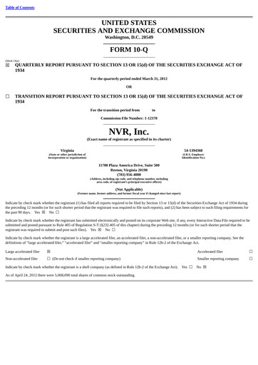Vorschaubild NVR Quartalsbericht 2012-q1