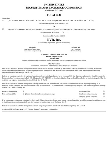 Thumbnail NVR Quarterly Report 2017-q1