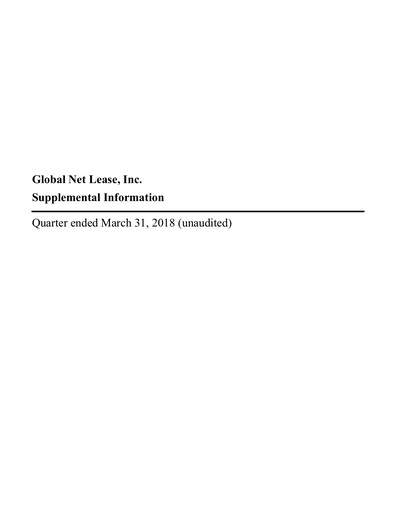 Thumbnail Global Net Lease
 Quarterly Report 2018-q1