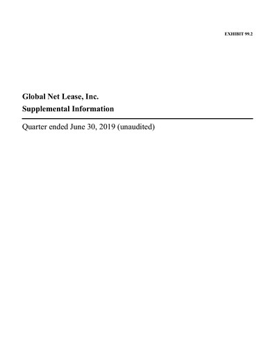 Thumbnail Global Net Lease
 Quarterly Report 2019-q2