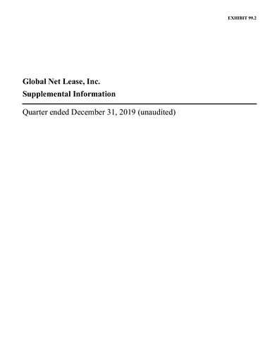 Thumbnail Global Net Lease
 Quarterly Report 2019-q4