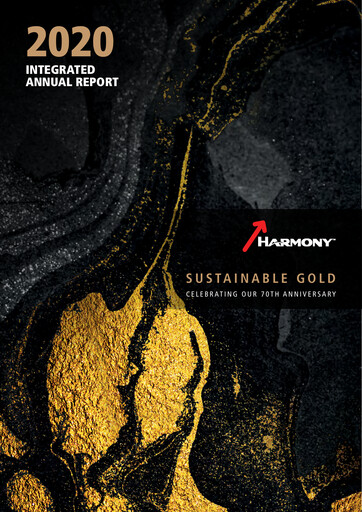 Thumbnail Harmony Gold Annual Report 2020